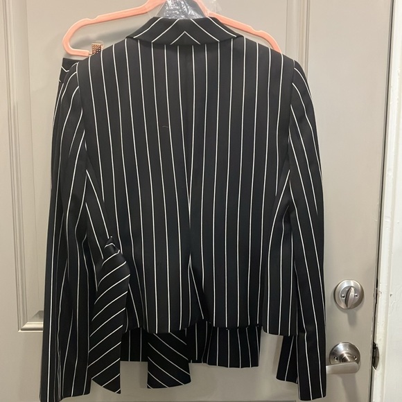 New Armani Collection black pinstripe blazer size 10 - Picture 7 of 12